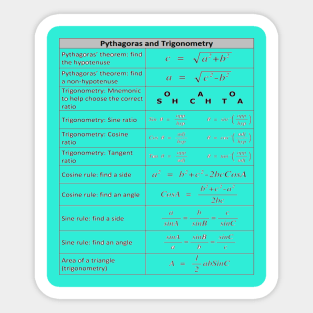 Pythagoras and Trigonometry GSCE Sticker